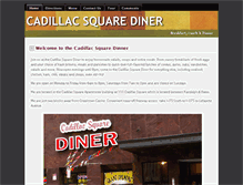 Tablet Screenshot of cadillacsquarediner.com